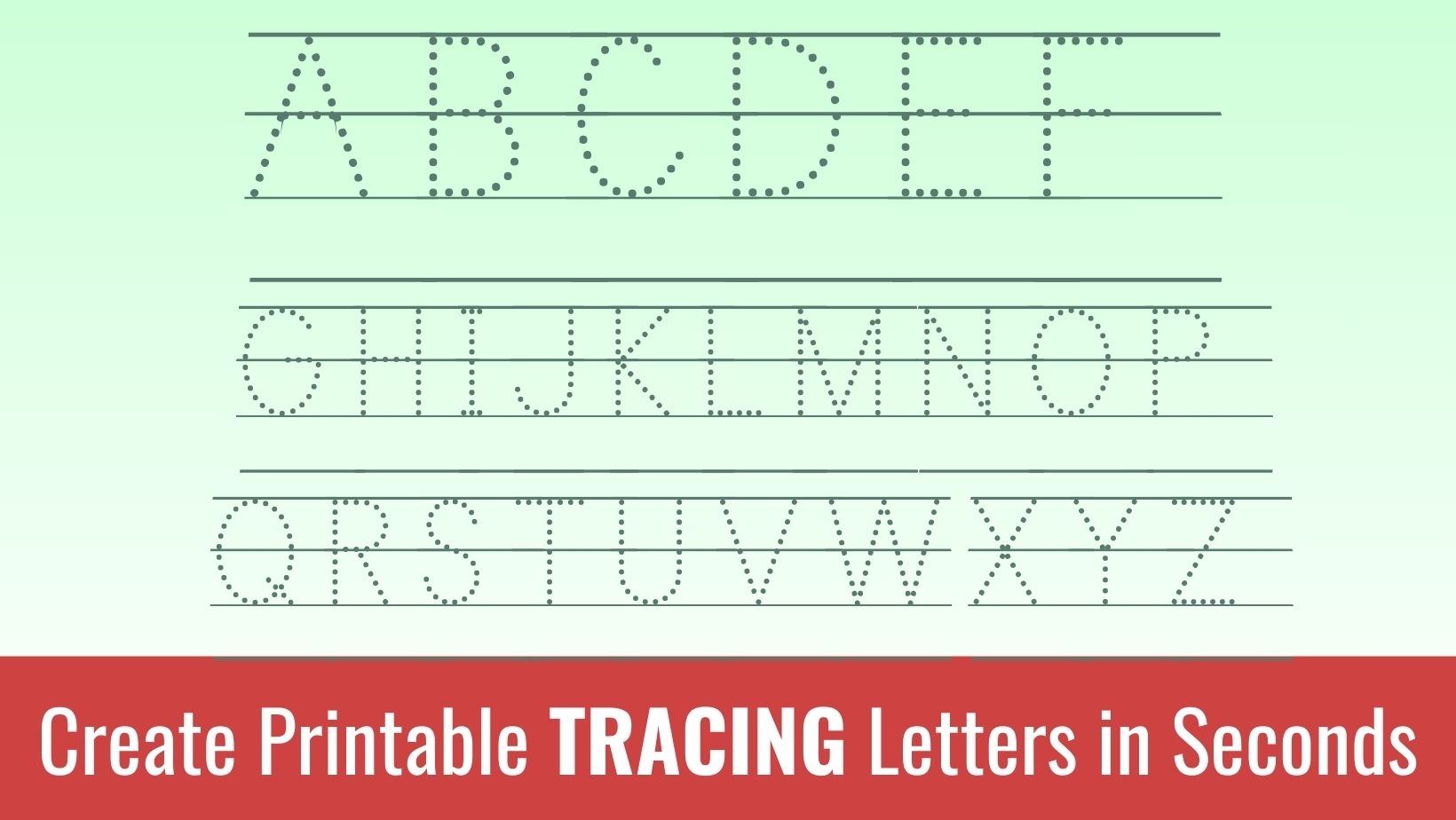 Tracing Letters A-z Free Printable