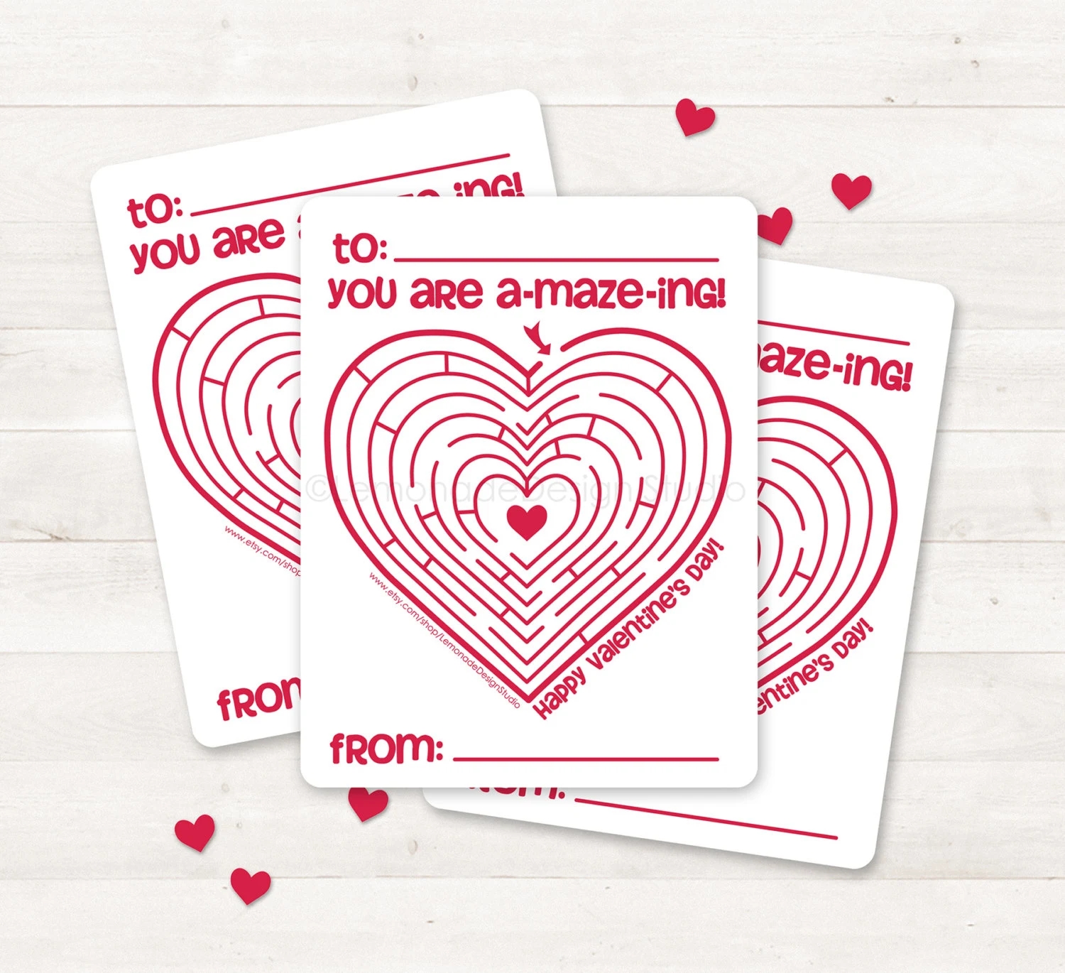 Printable Valentine Card Kids Valentine Card Valentine Maze DIY Valentine Card Instant Download Printable Valentine Card Valentines Day Etsy