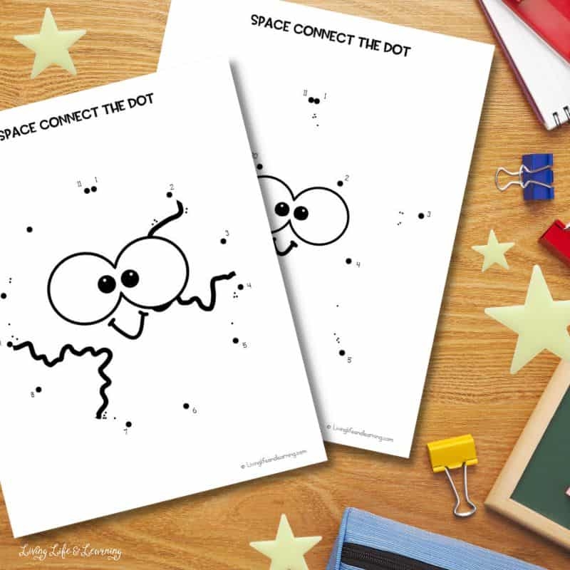 Space Dot To Dot Printables