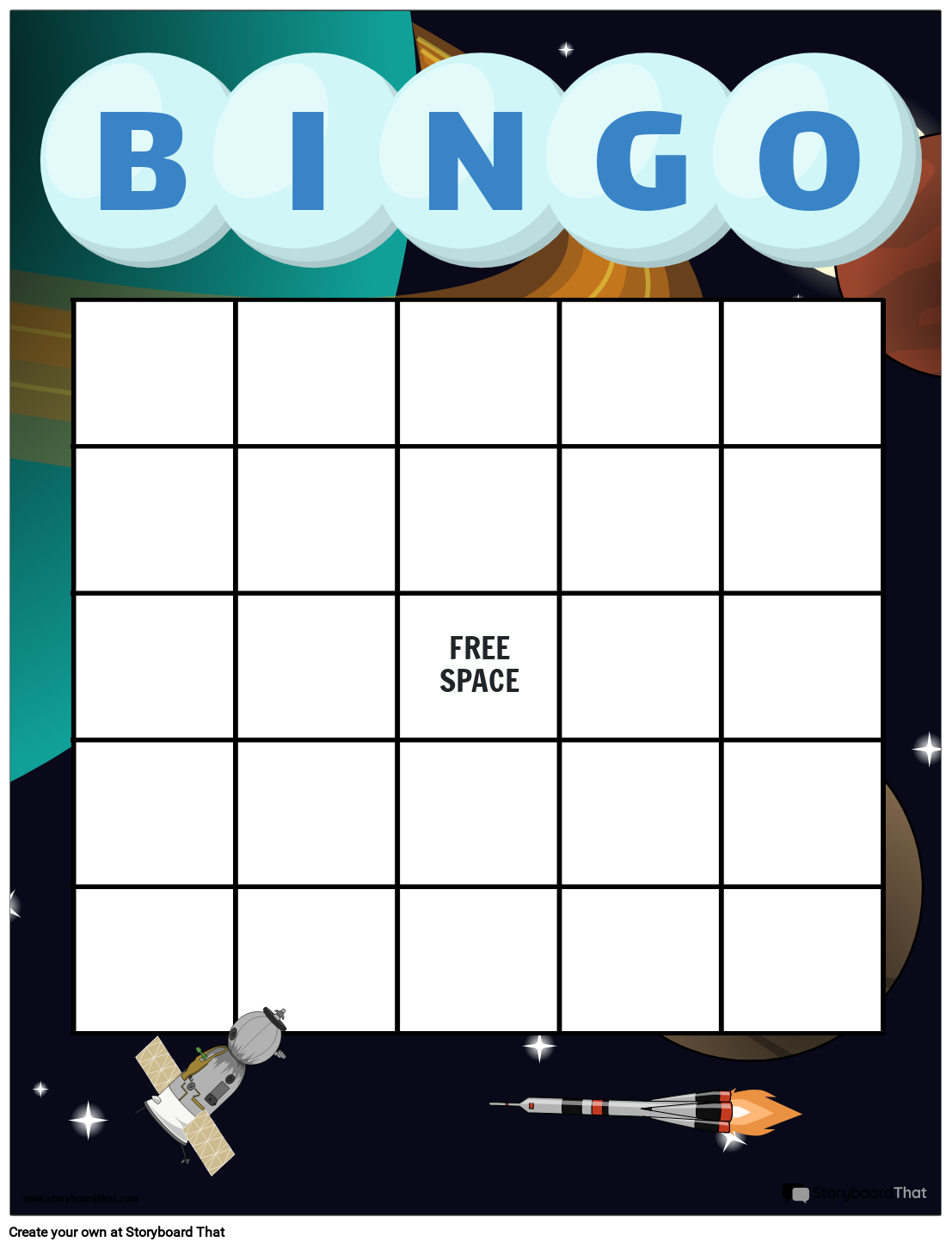 Storyboard That Free Bingo Card Templates For Educators