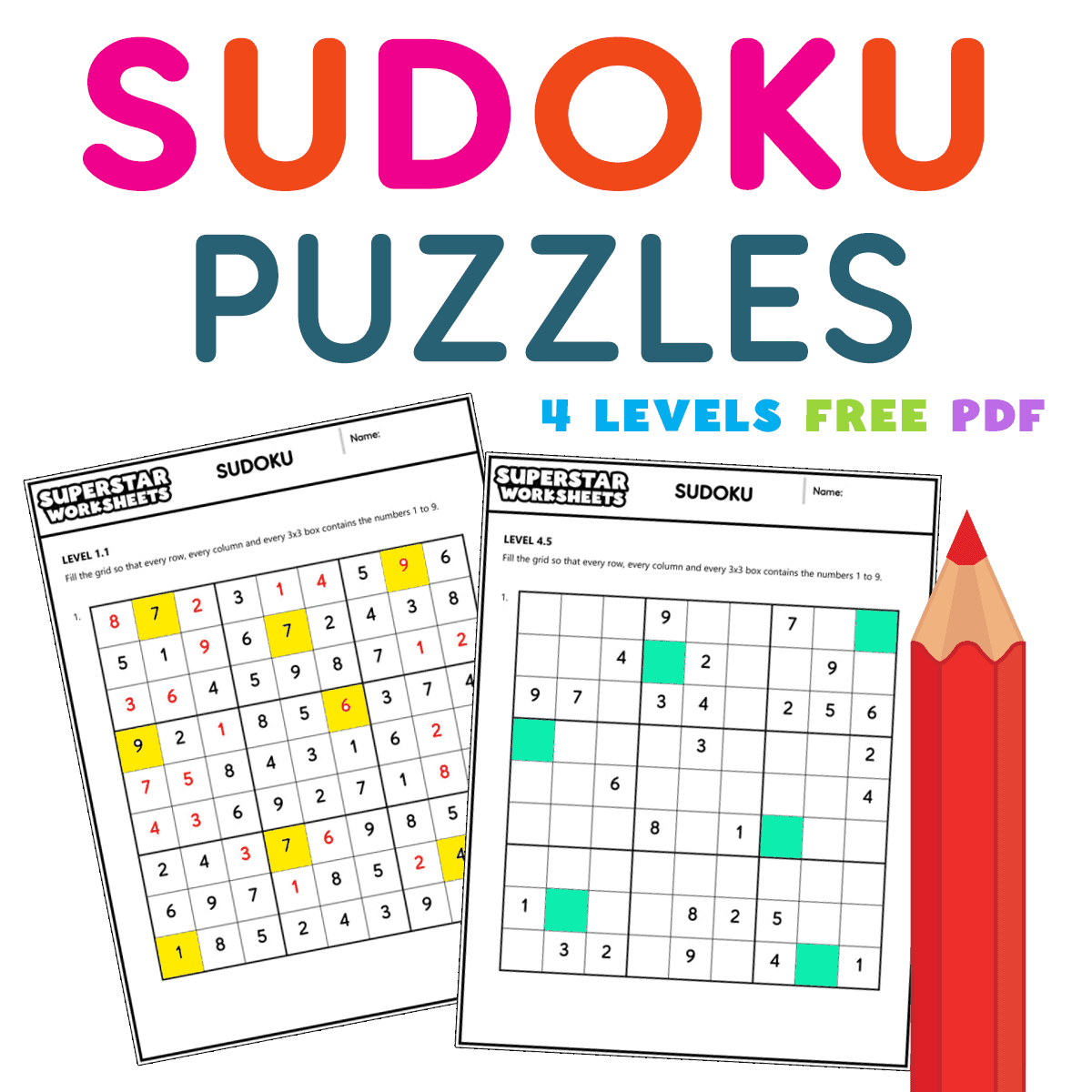 Free Printable Sudoku Puzzles