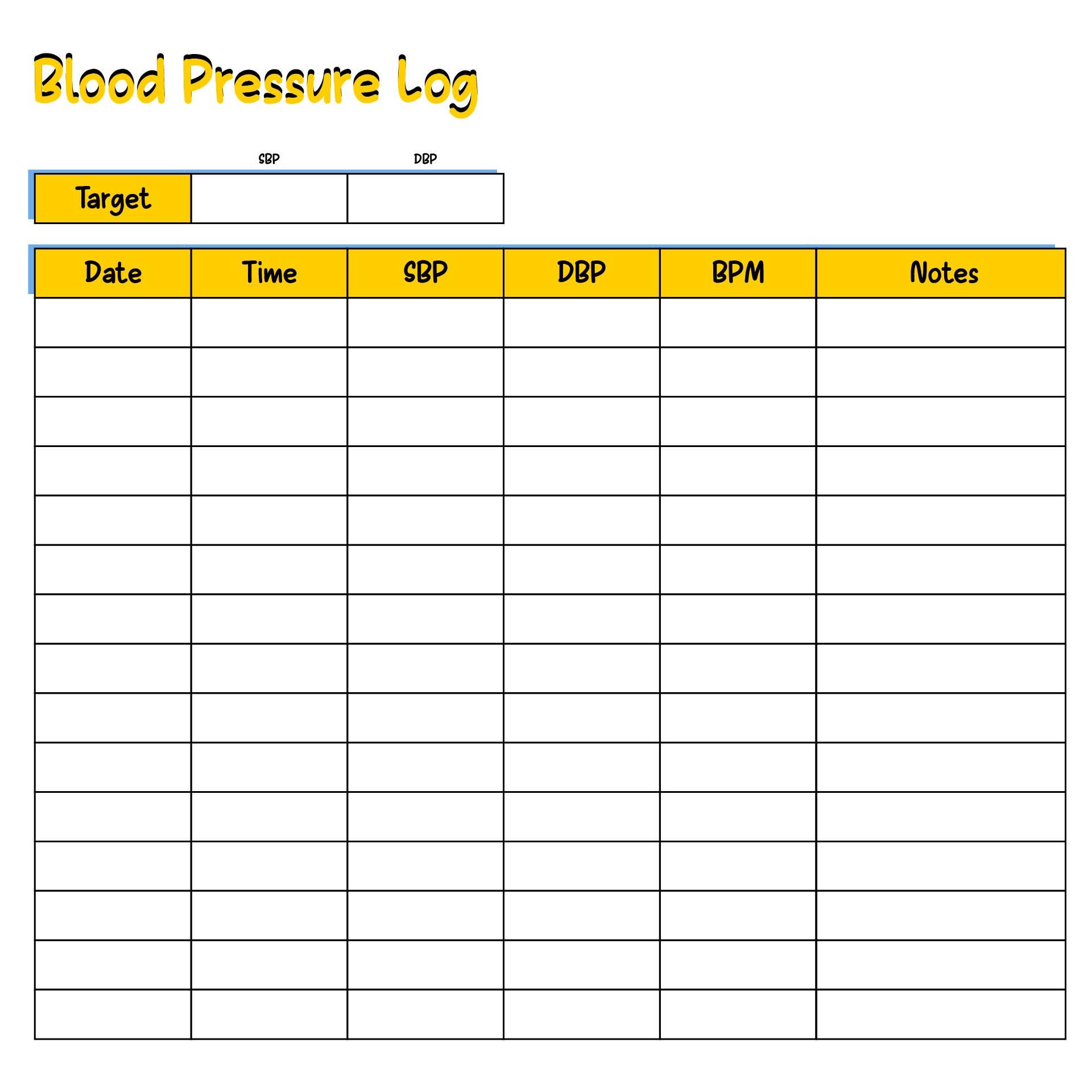 Sugar Blood Pressure Log 12 Free PDF Printables Printablee