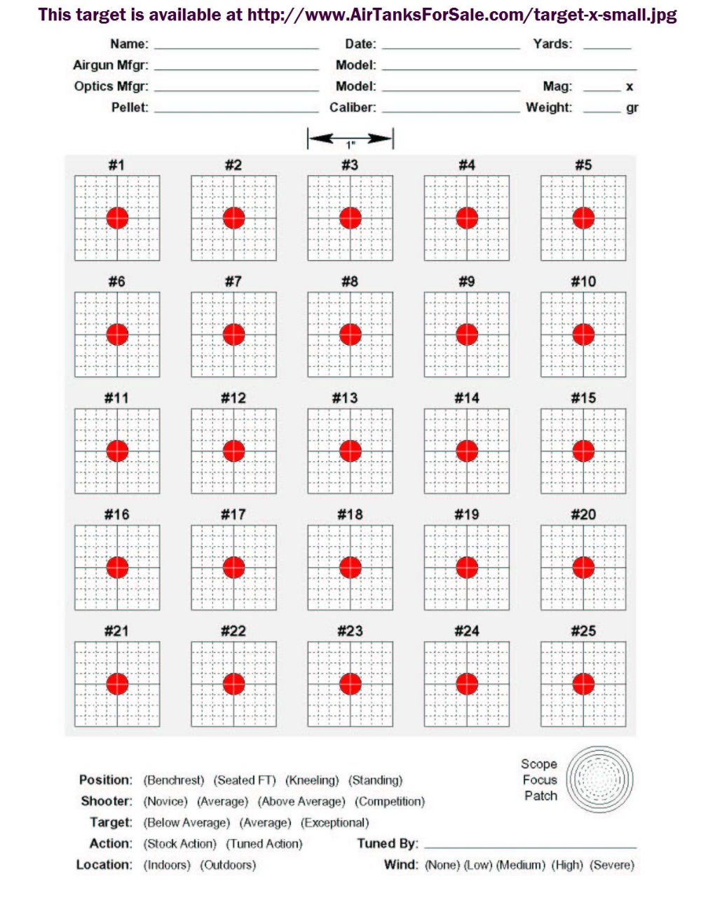 Targets printable Targets printable
