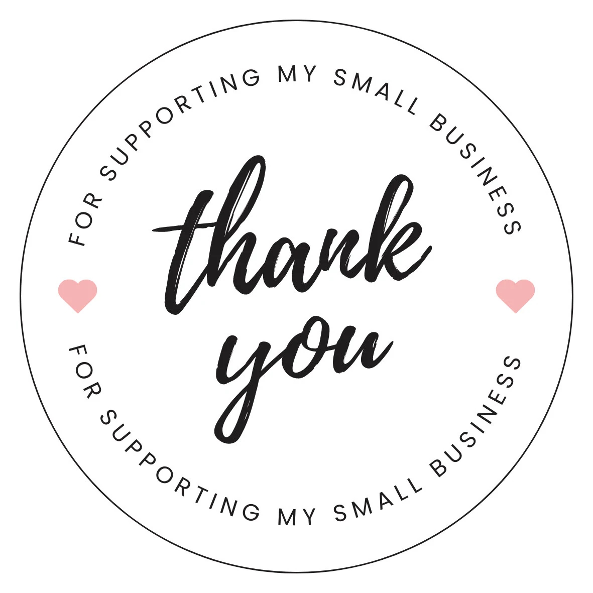 Thank You For Supporting My Small Business Card Etsy