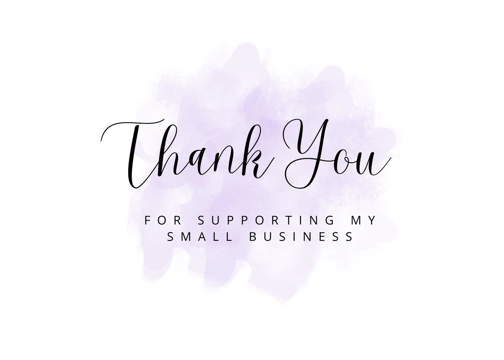 Thank You For Supporting My Small Business Cards Printable Free