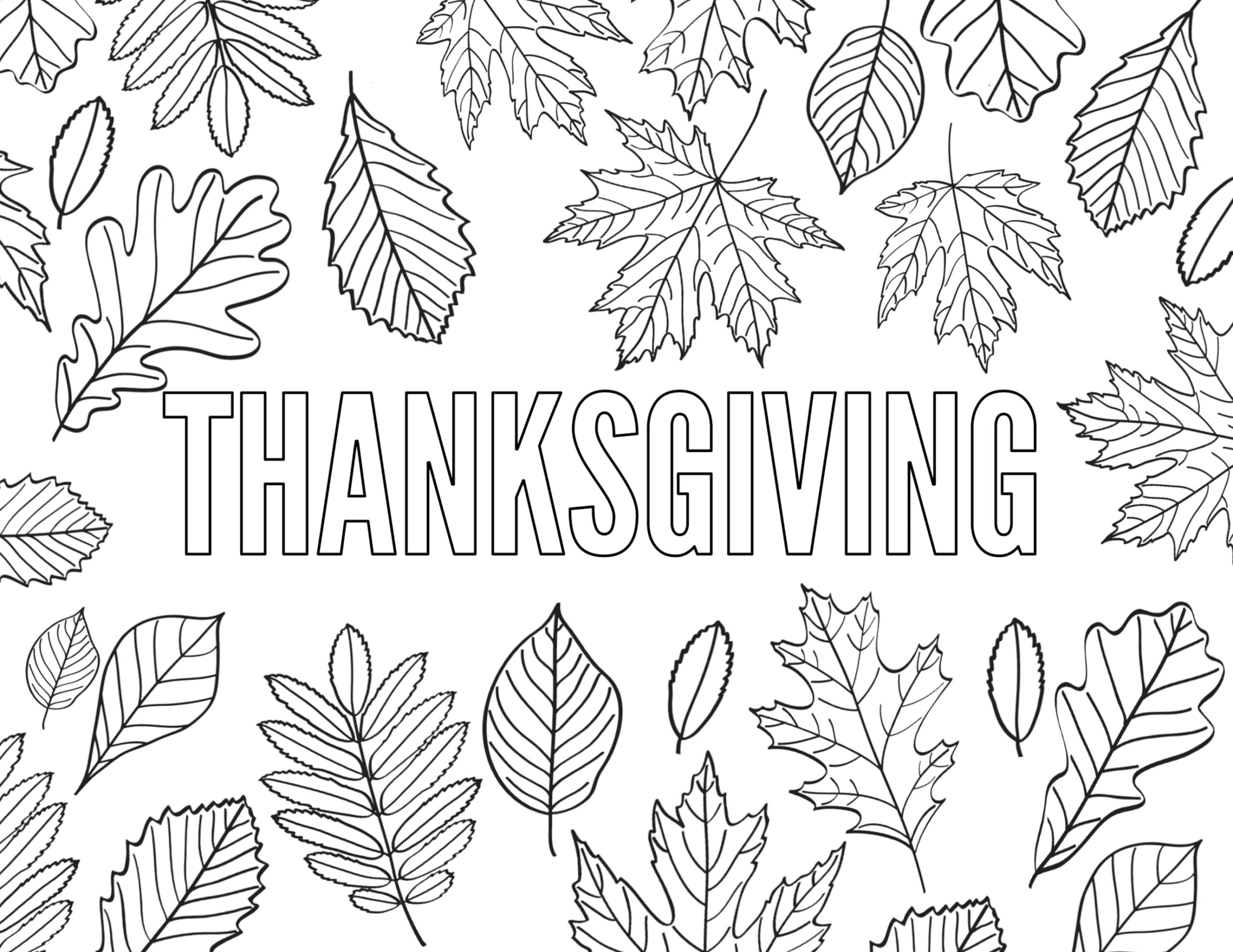Free Printable Thanksgiving Color Pages
