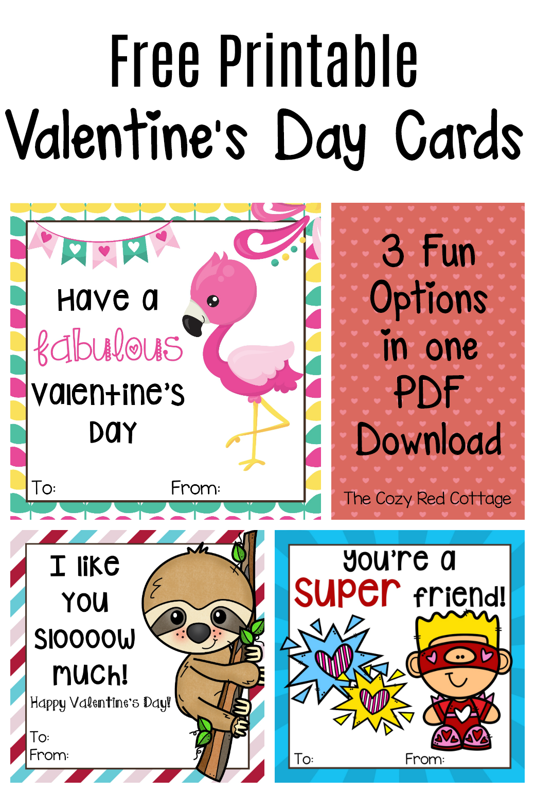 Free Valentine Cards Printables Pdf