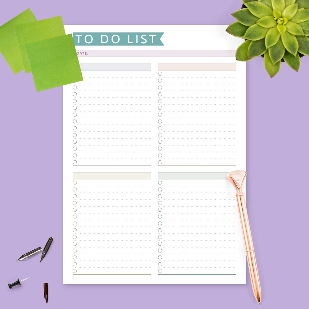 Free Printable To Do List Pdf