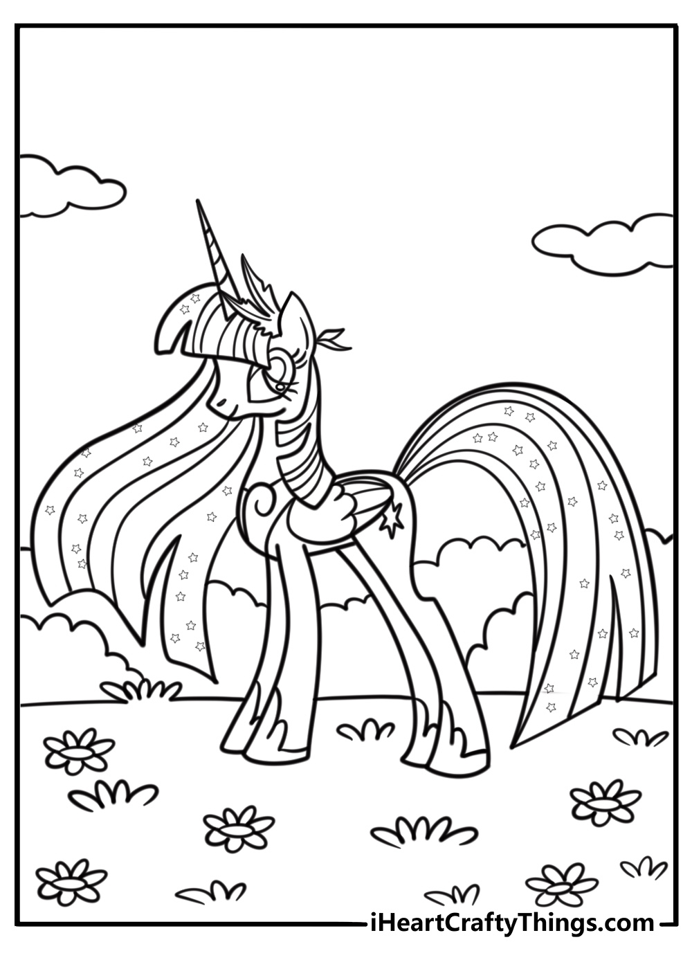 Free Printable Unicorn Coloring Pages