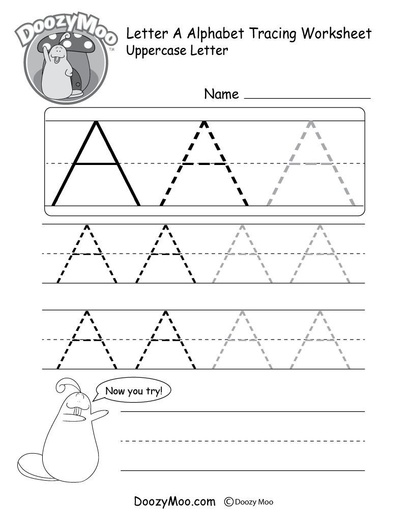 Alphabet Letters Printable Free Tracing