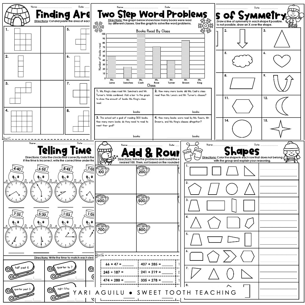 Free Printable Math Worksheets For 3rd Grade