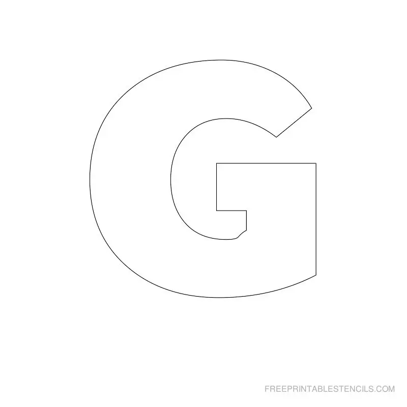 1 Free Printable Large Alphabet Letter Stencils