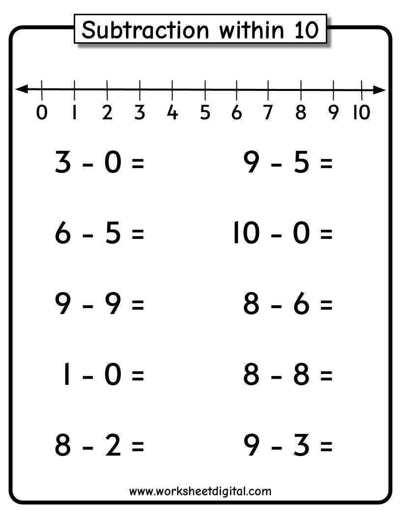 Free Math Worksheets Printable 1st Grade