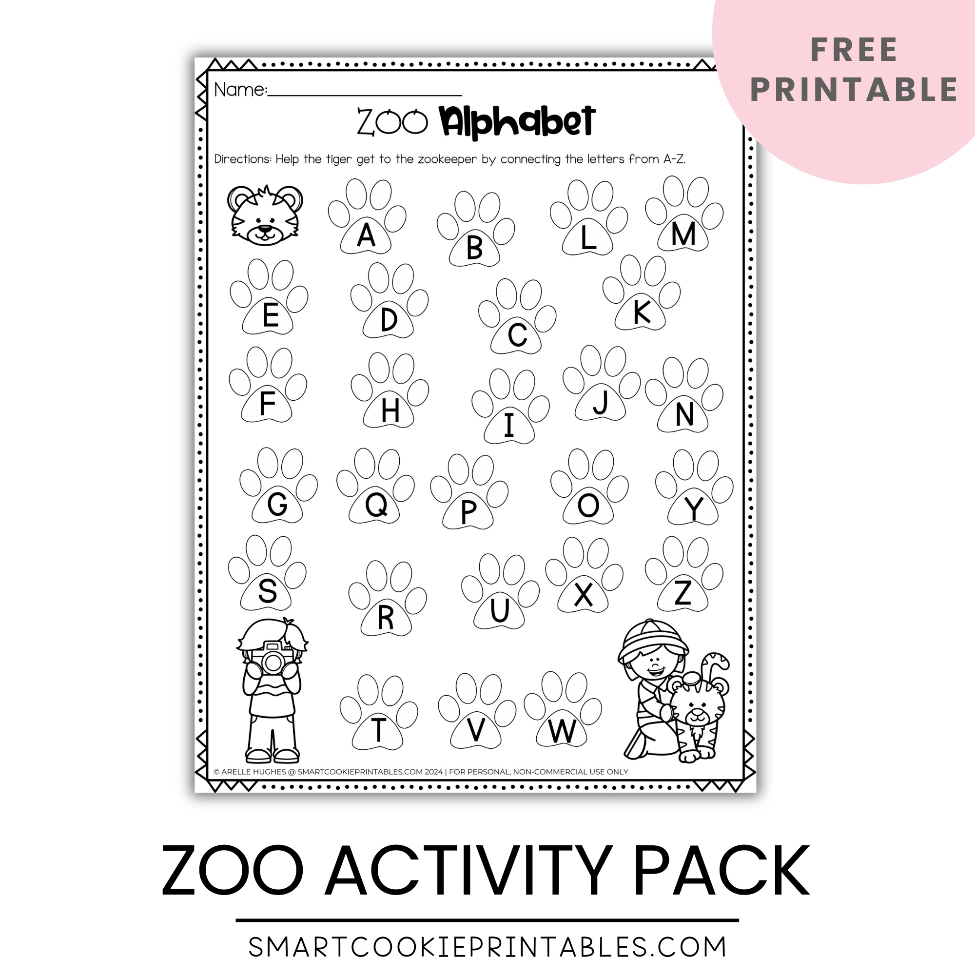 Free Kids Kindergarten Printables