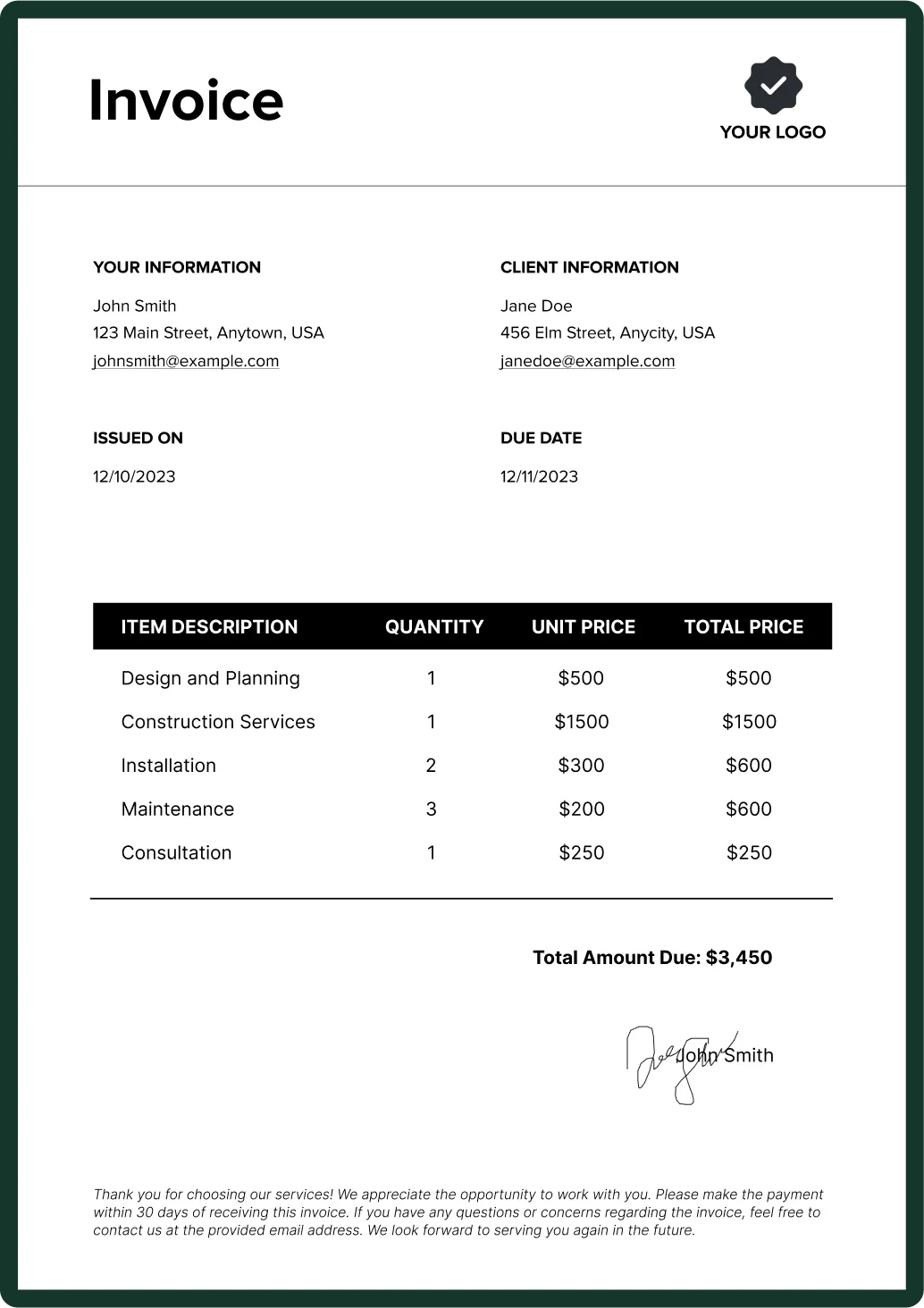 100 Invoice Templates FREE Download Updated In 2025
