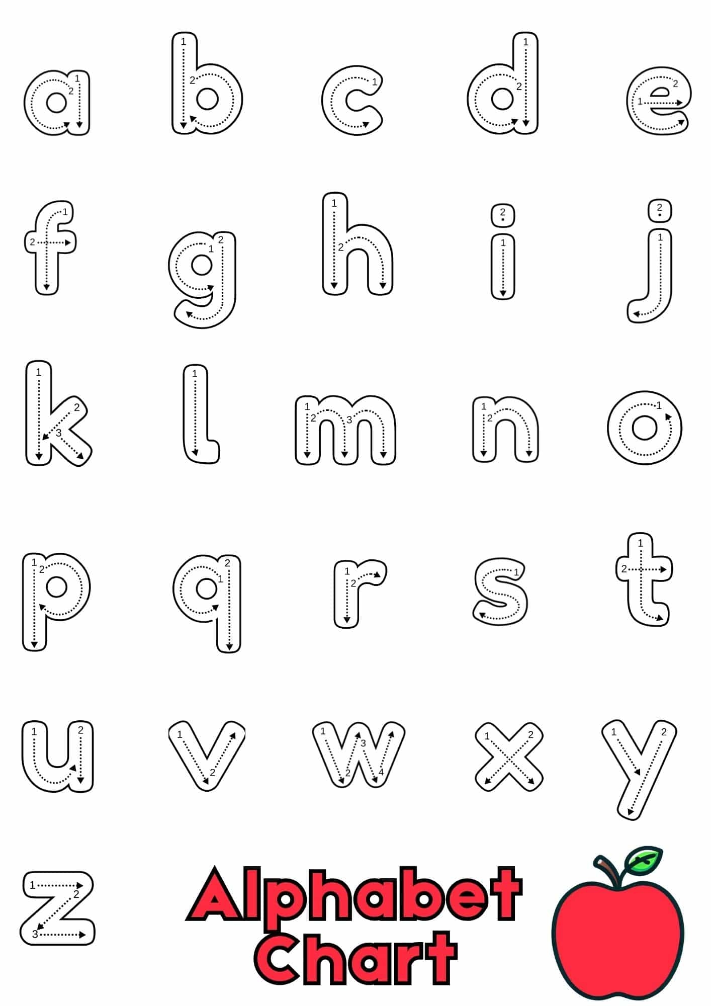 11 Free Printable Alphabet Charts Teach Prints