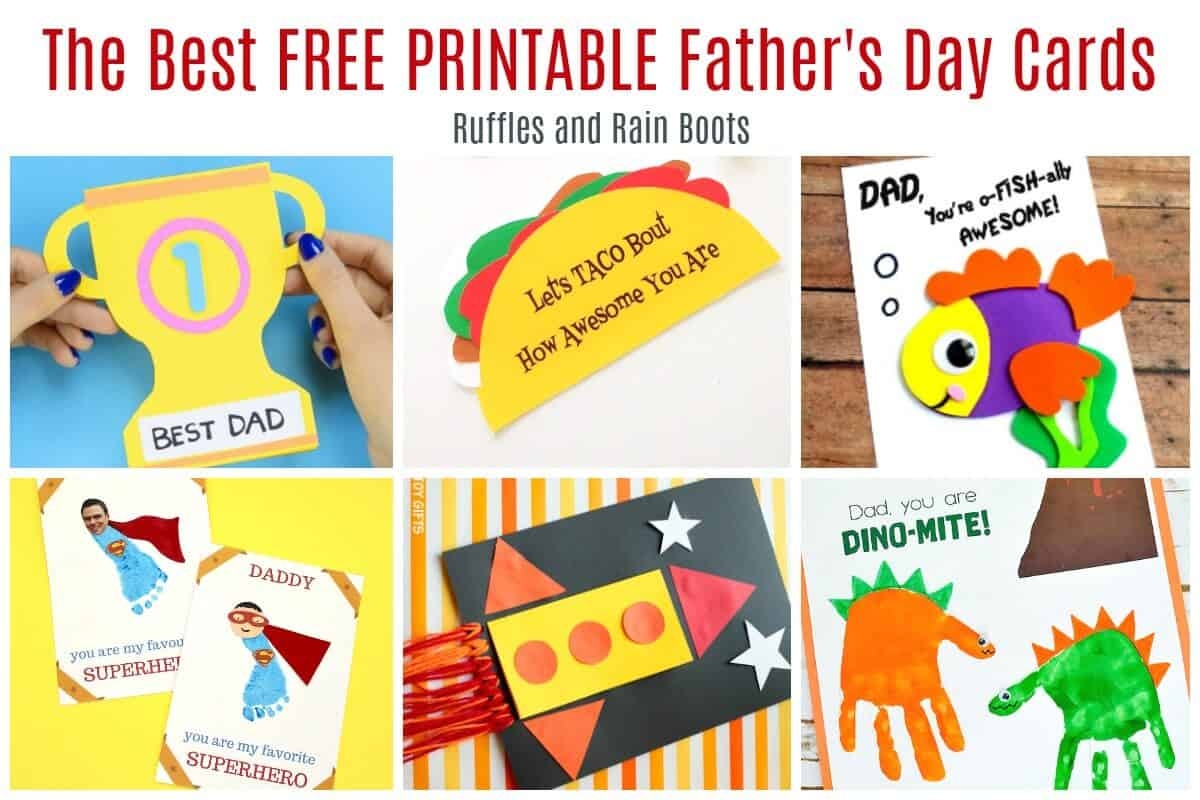 12 Free Printable Father s Day Cards Ruffles And Rain Boots