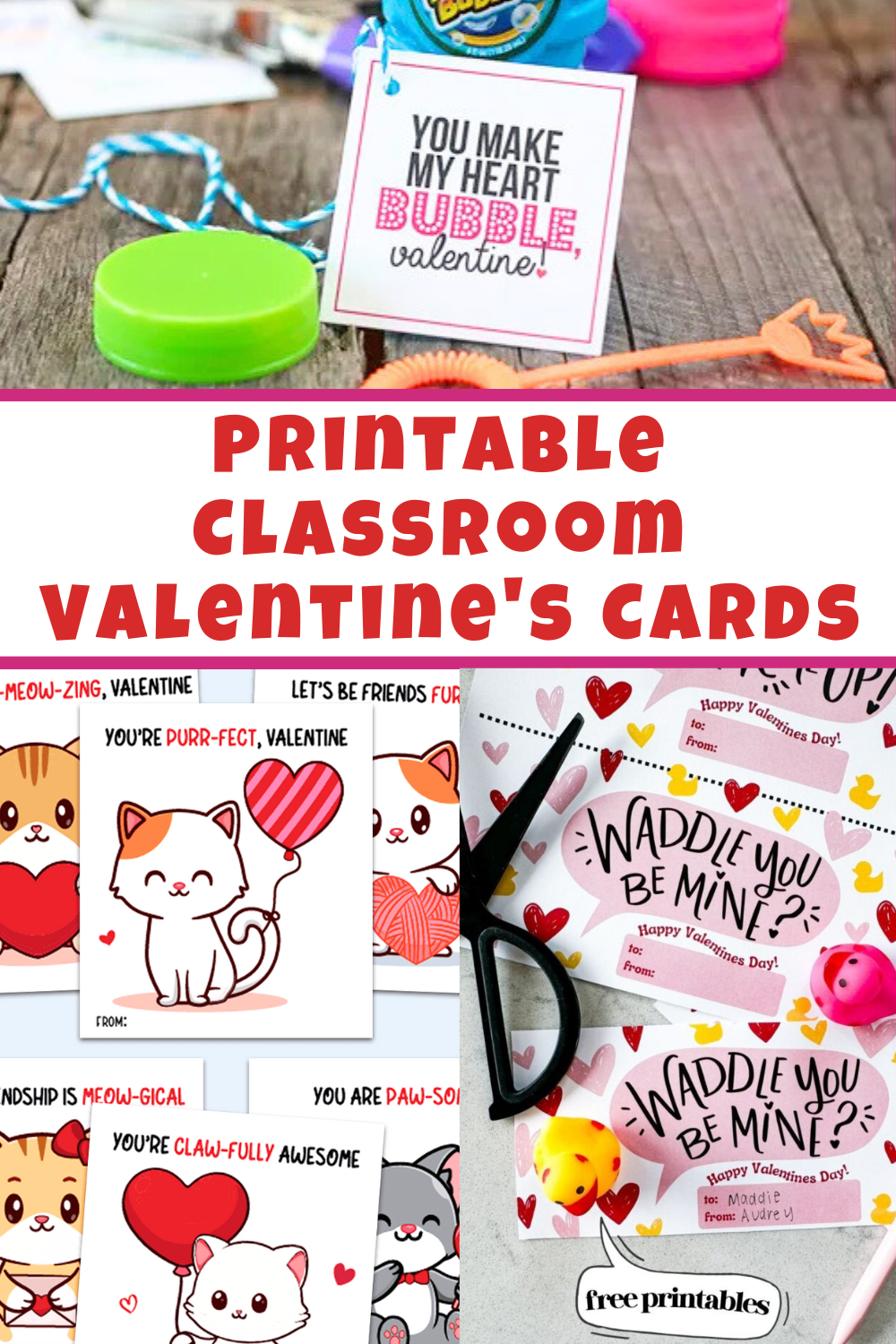 Free Printable Valentine Cards For Classmates