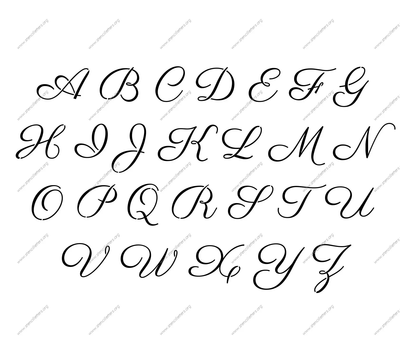 Free Printable Alphabet Stencils Templates