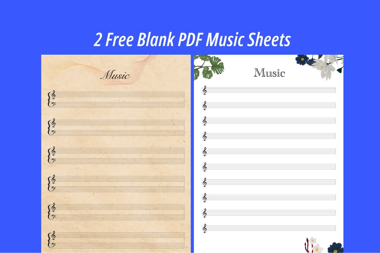 Free Printable Sheet Music Blank