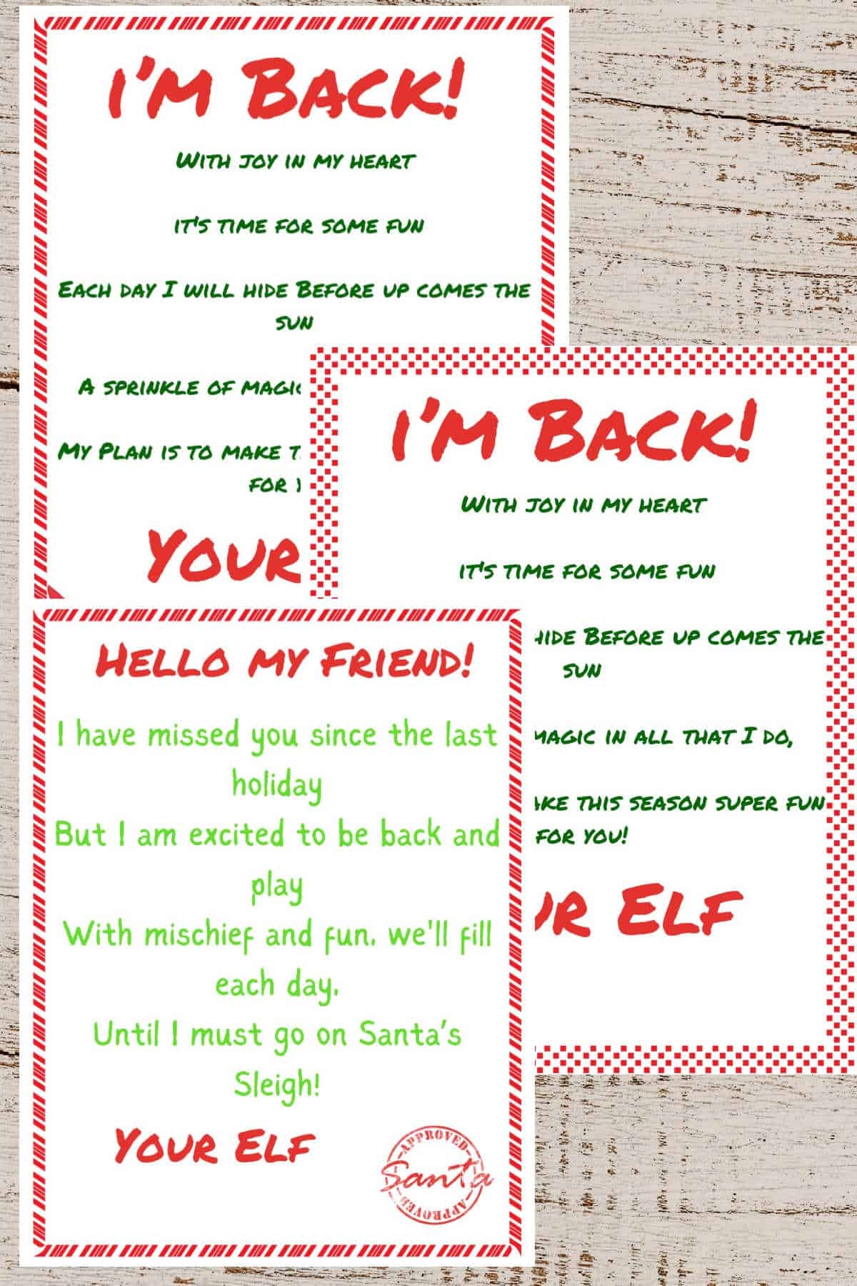 20 FREE I m Back Elf On The Shelf Arrival Letter Printables