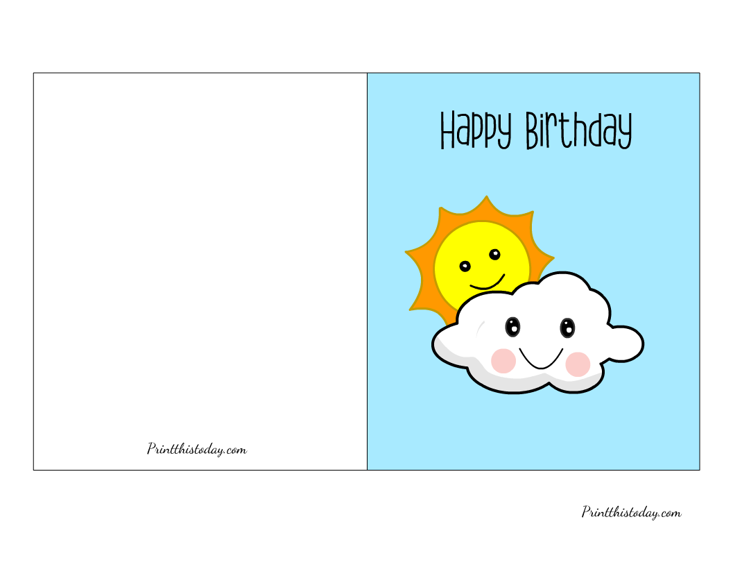Free Printable Birthday Cards For Kids Pdf