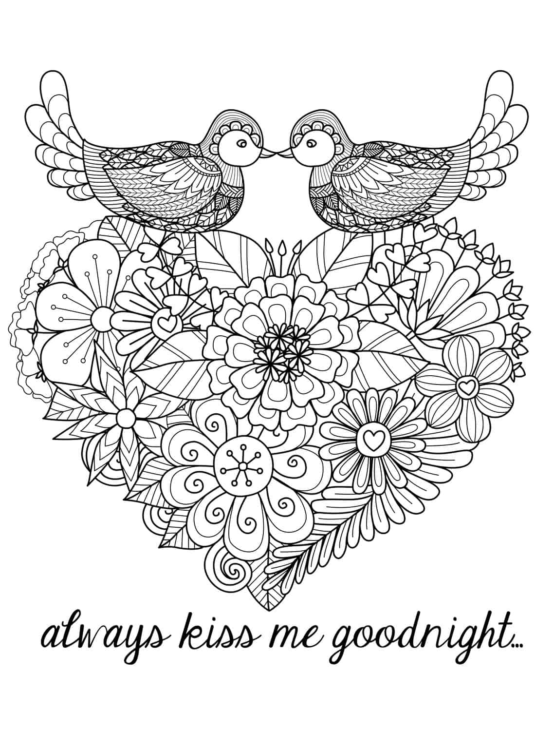 20 Free Printable Valentines Adult Coloring Pages Nerdy Mamma