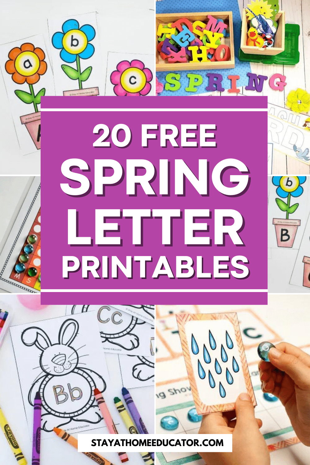 20 Free Spring Letter Printables Stay At Home Educator