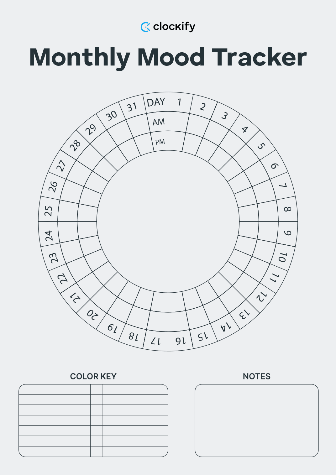 Free Printable Habit Tracker Monthly