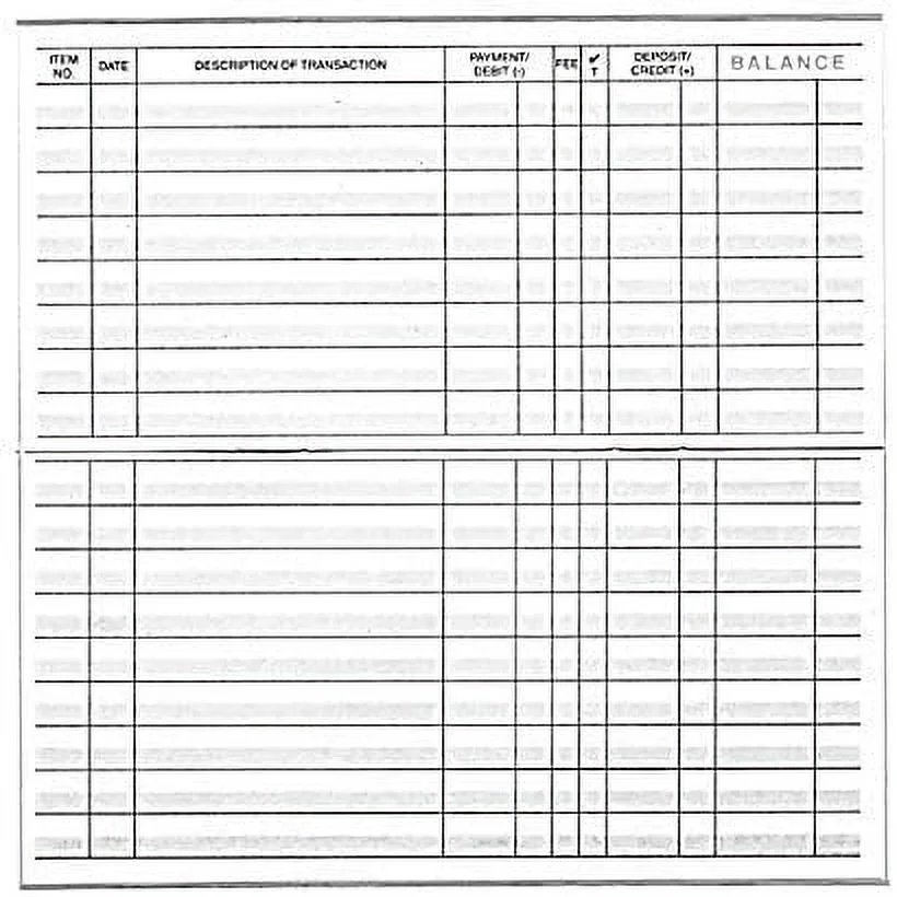 Free Printable Checkbook Registers Pdf