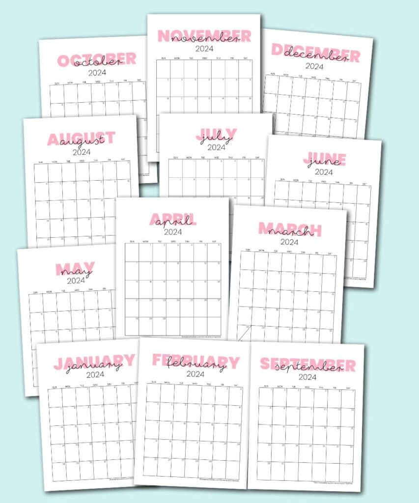 2024 Cute Calendar Templates To Organize Your Life The Incremental Mama