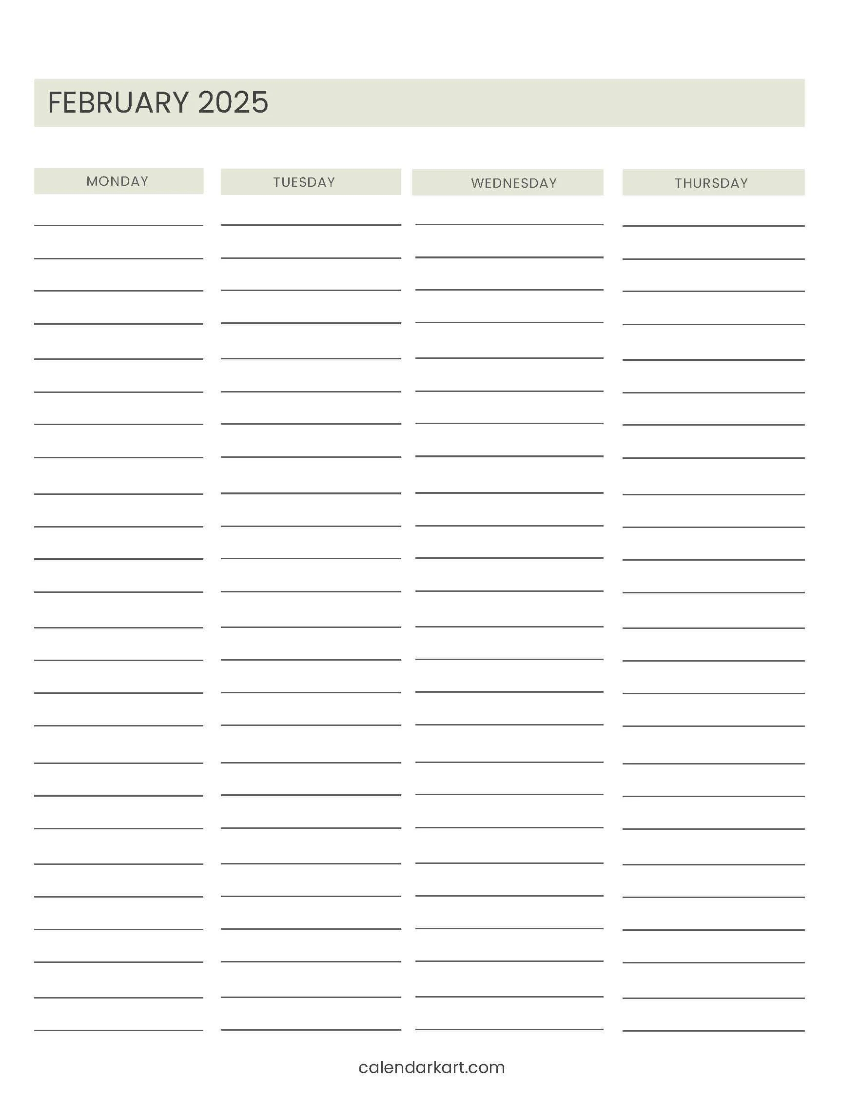 Free Printable Weekly Planner 2025