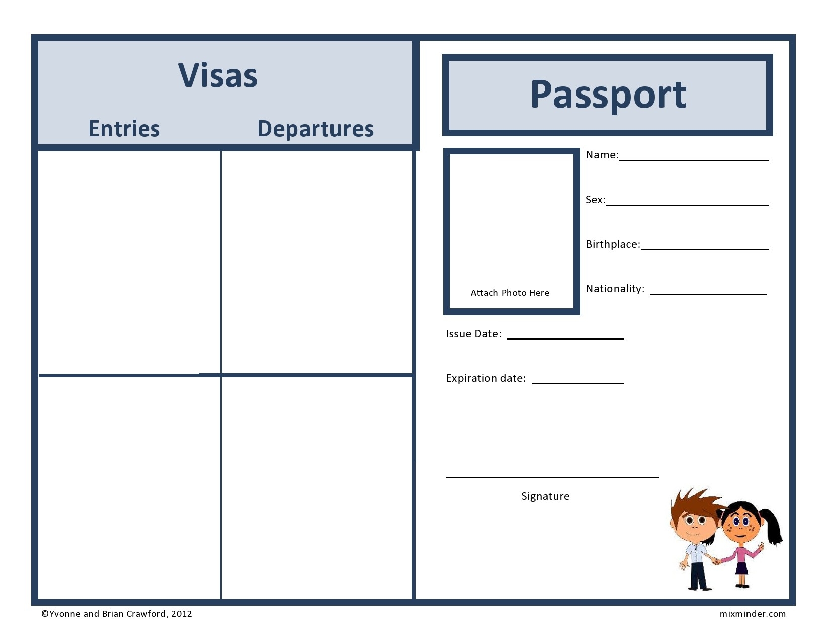 Free Printable Passport Application Form