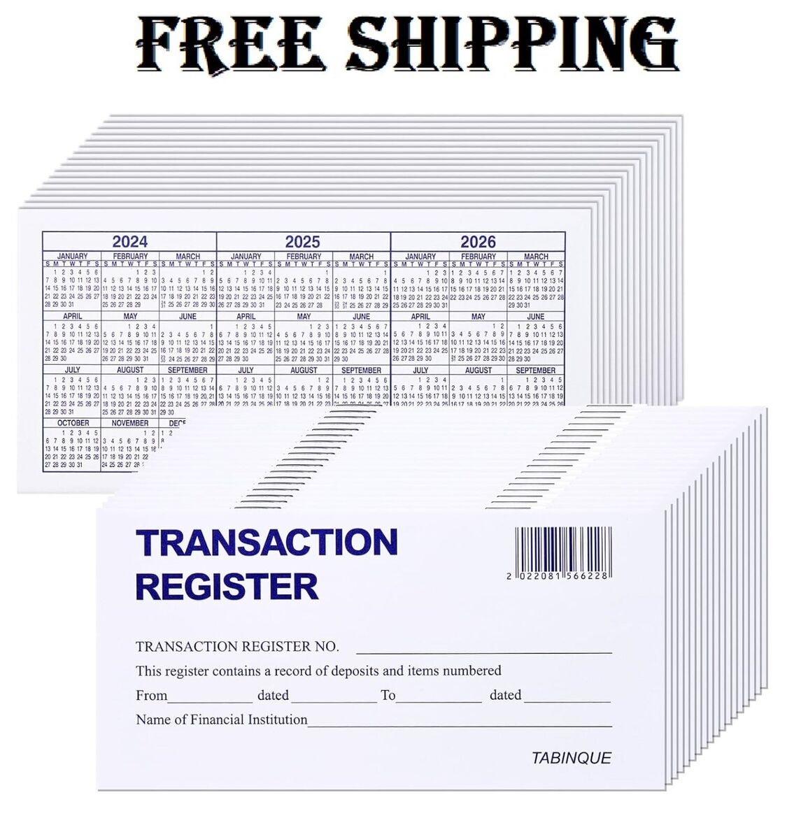 24 PCS Check Registers For Personal Checkbook Easy To Read Checkbook Register EBay