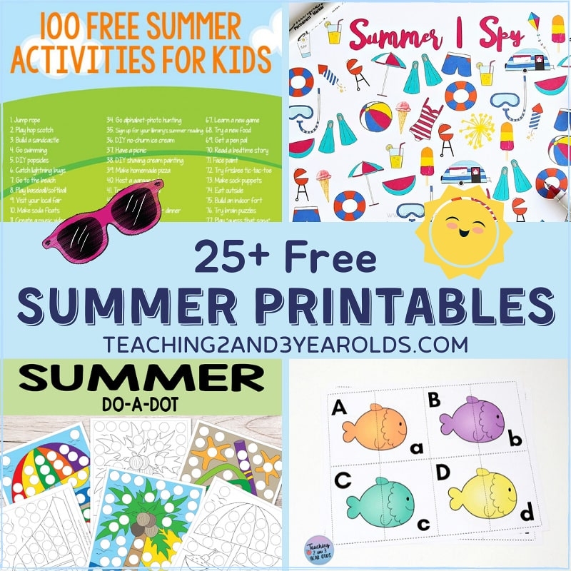 Free Printables For Kids Summer