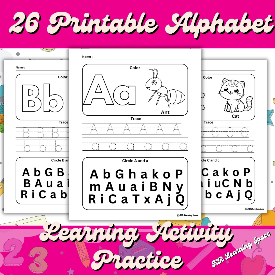 26 Alphabet Worksheets Upper U0026 Lowercase Preschool Kindergarten Learning Made By Teachers