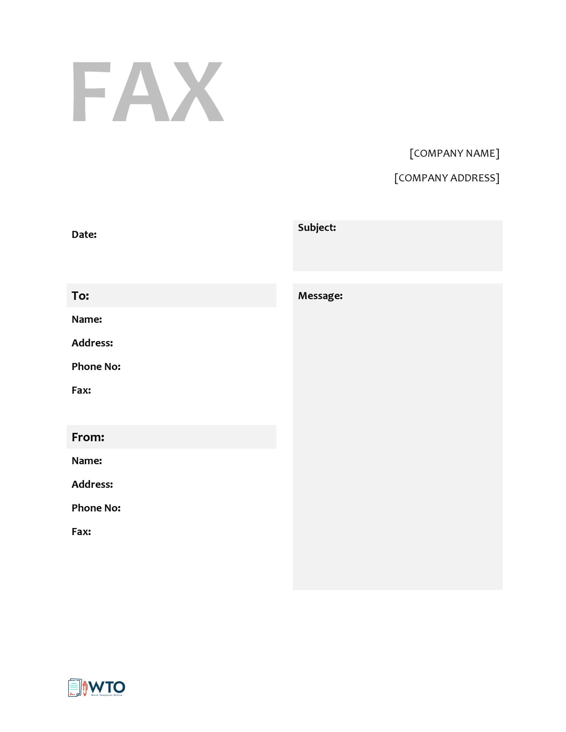 27 Free Fax Cover Sheet Templates Word 