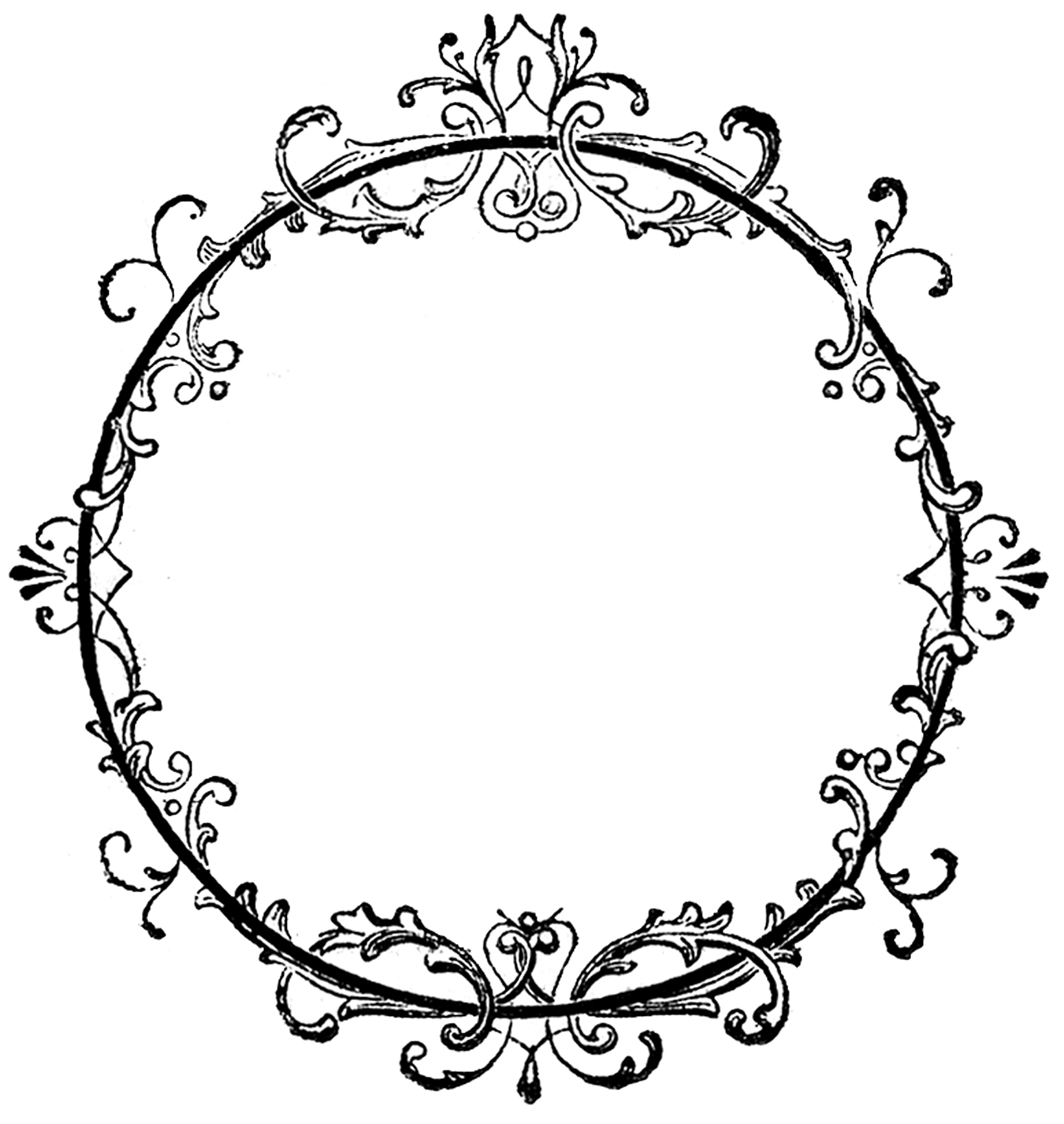28 Frame Clipart Fancy And Ornate The Graphics Fairy