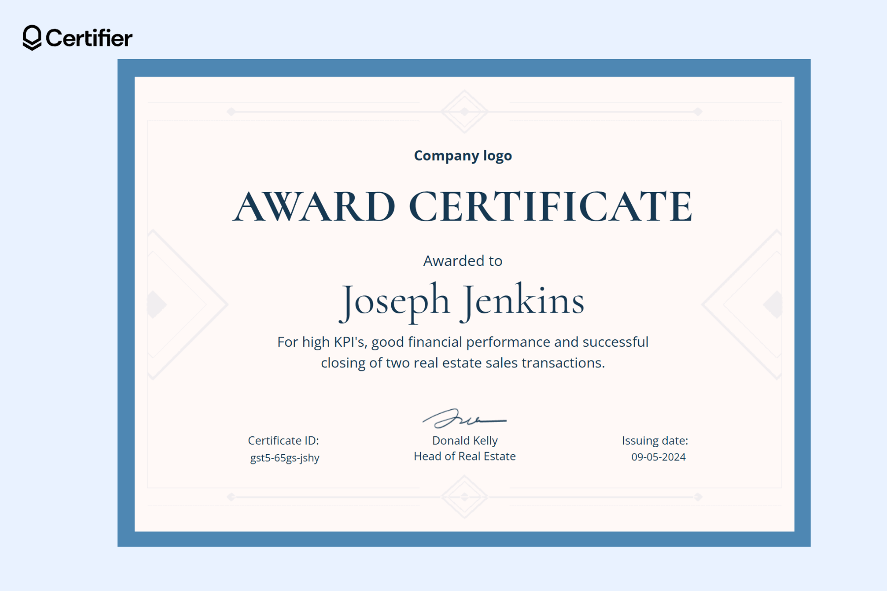 Free Printable Certificates Awards