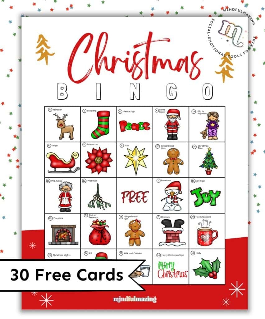 Printable Bingo Cards Free Pdf Xmas