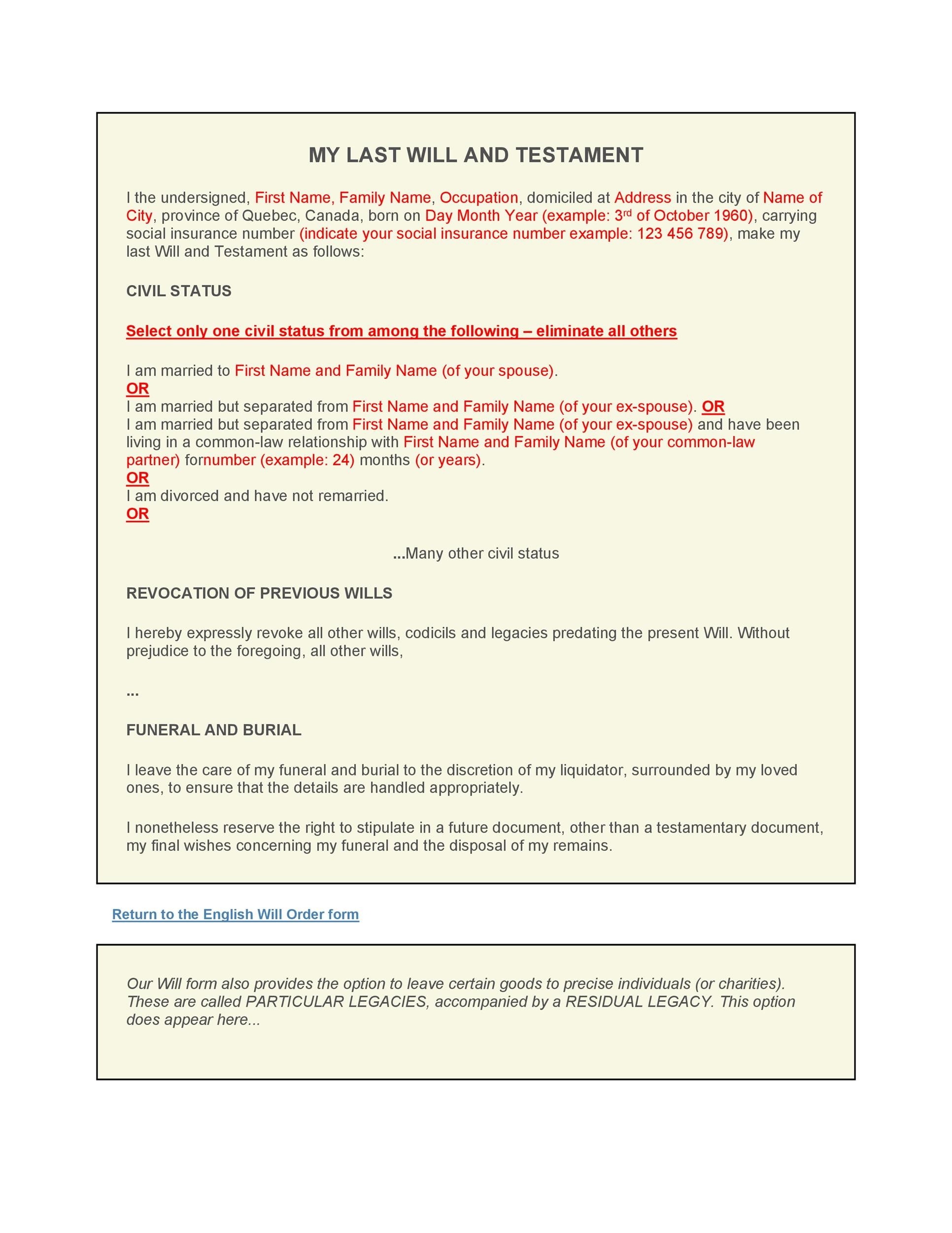 39 Last Will And Testament Forms Templates TemplateLab