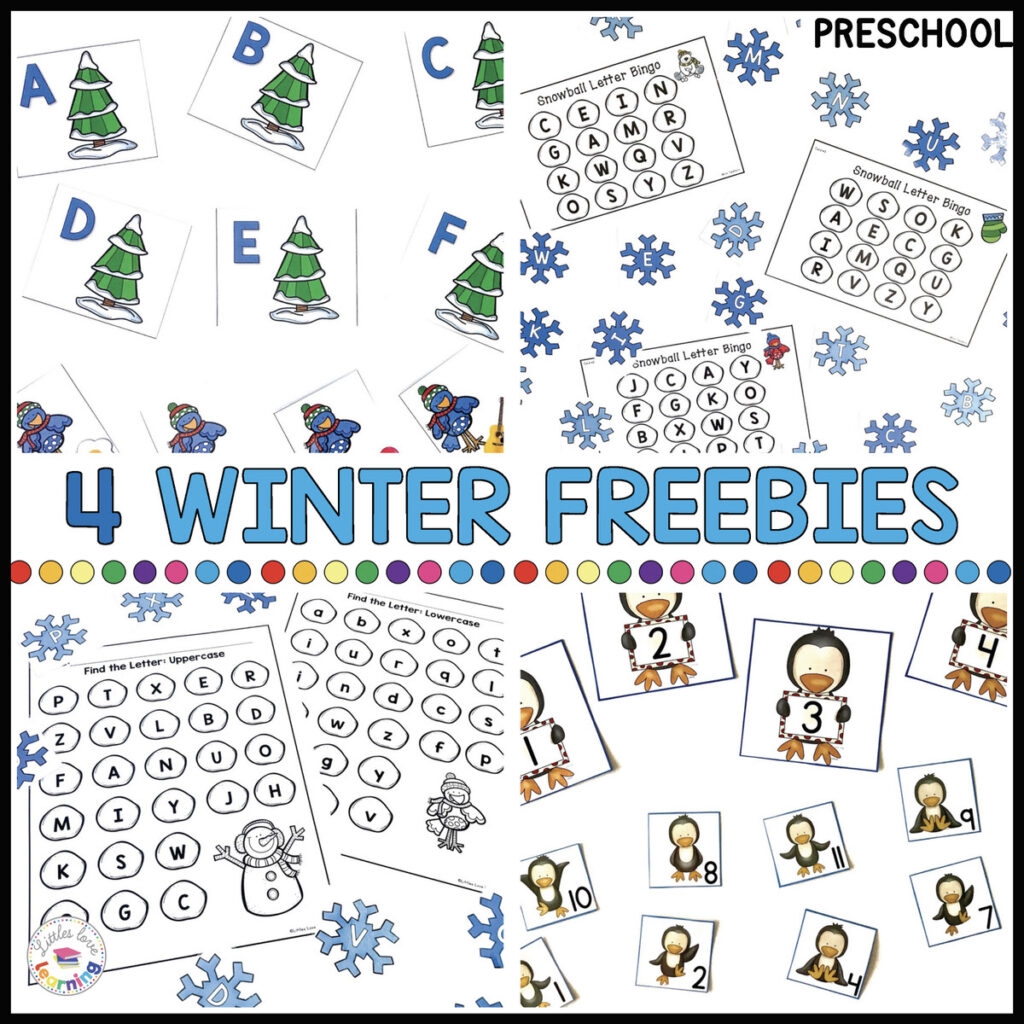 Kindergarten Winter Activities Printable Free
