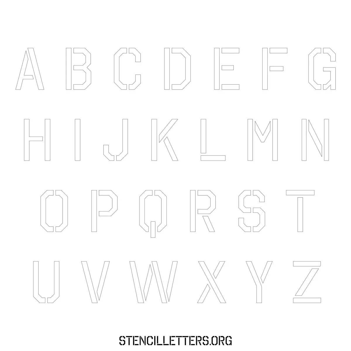 4 Inch To 10 Inch Upper Lowercase Alphabet Stencils Stencil Letters Org