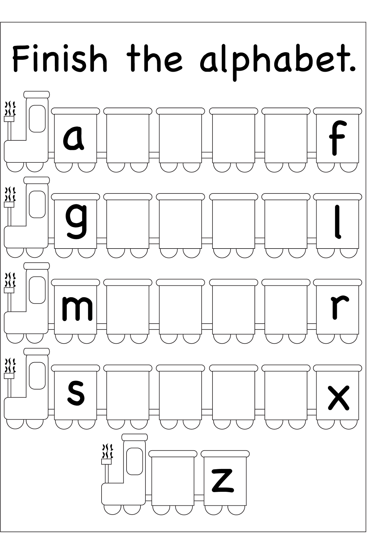 Free Printable Abc Worksheets For 4 Year Olds