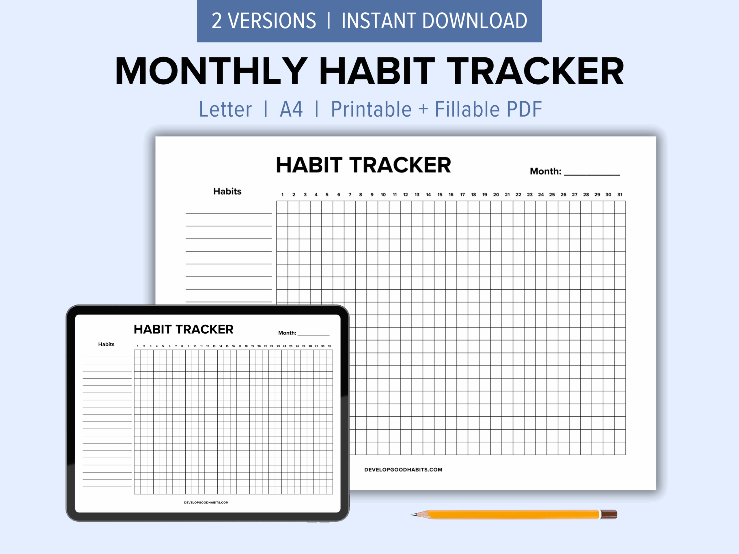 44 Printable Habit Tracker Templates For 2024