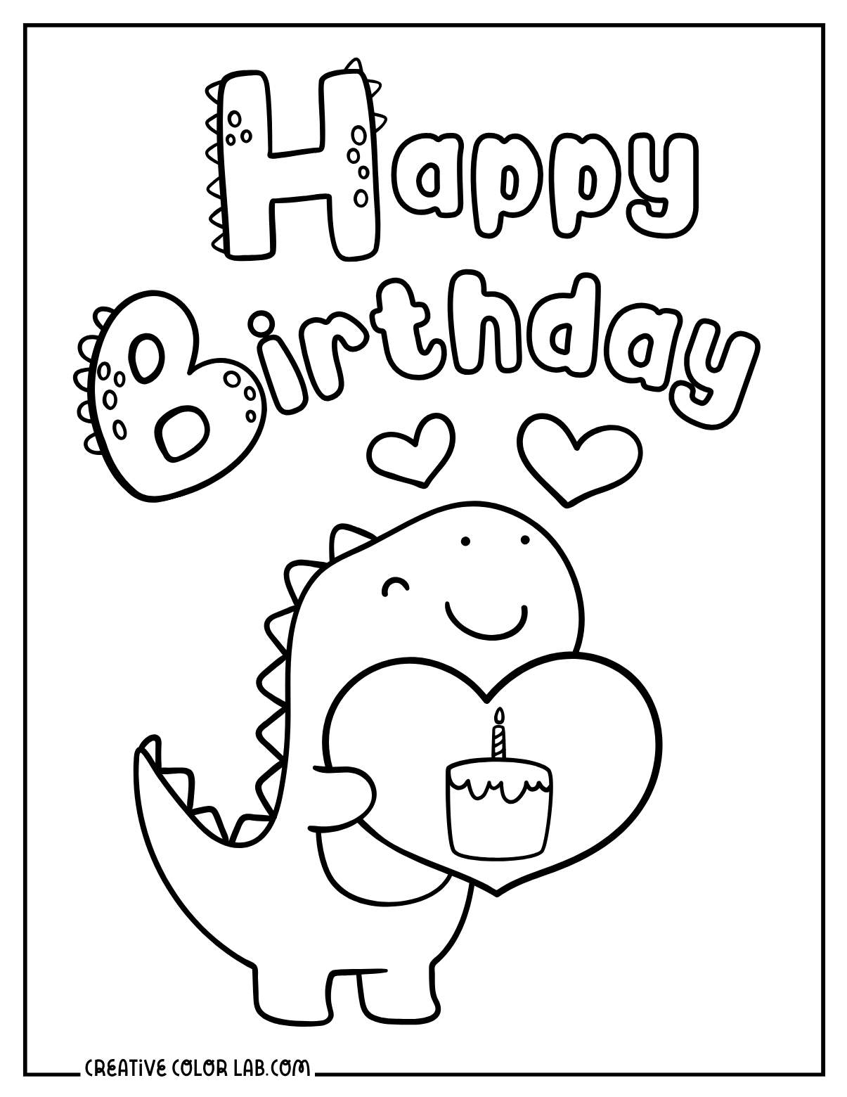 Happy Birthday Card Printable Free Pdf
