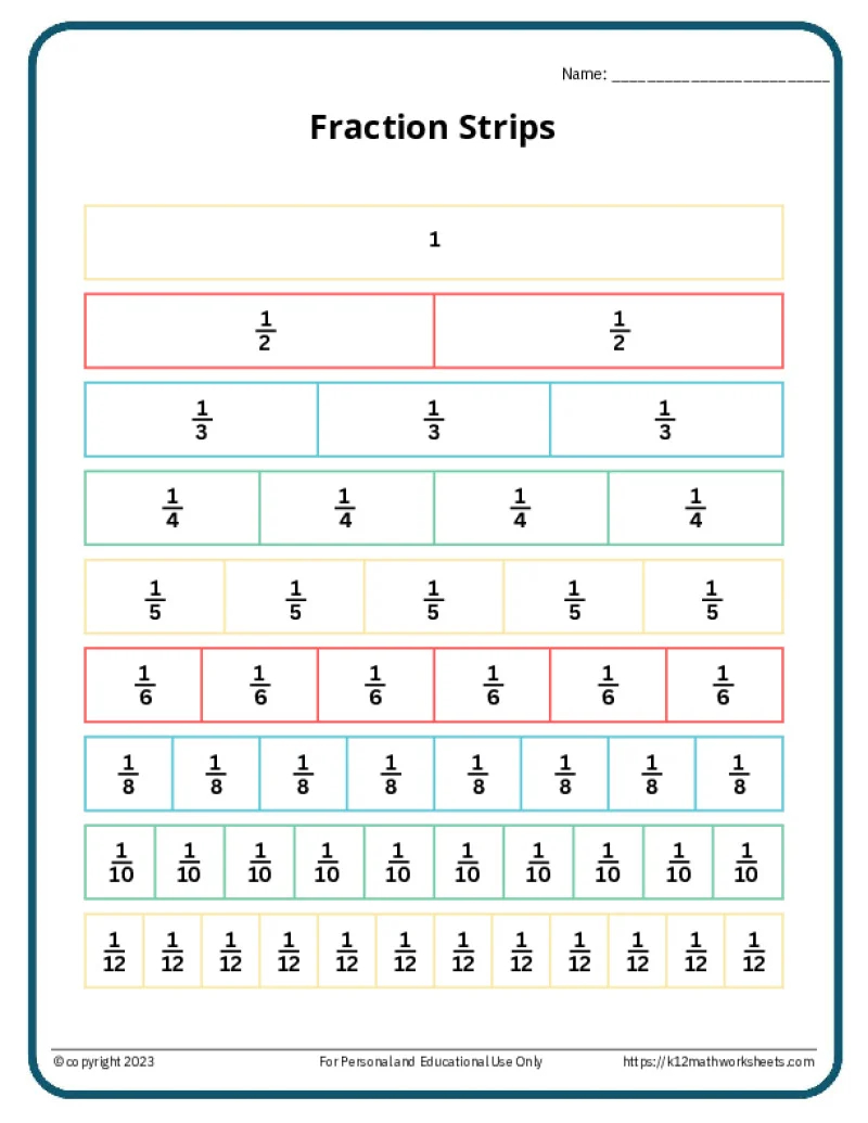 Free Math Worksheets Printable K12