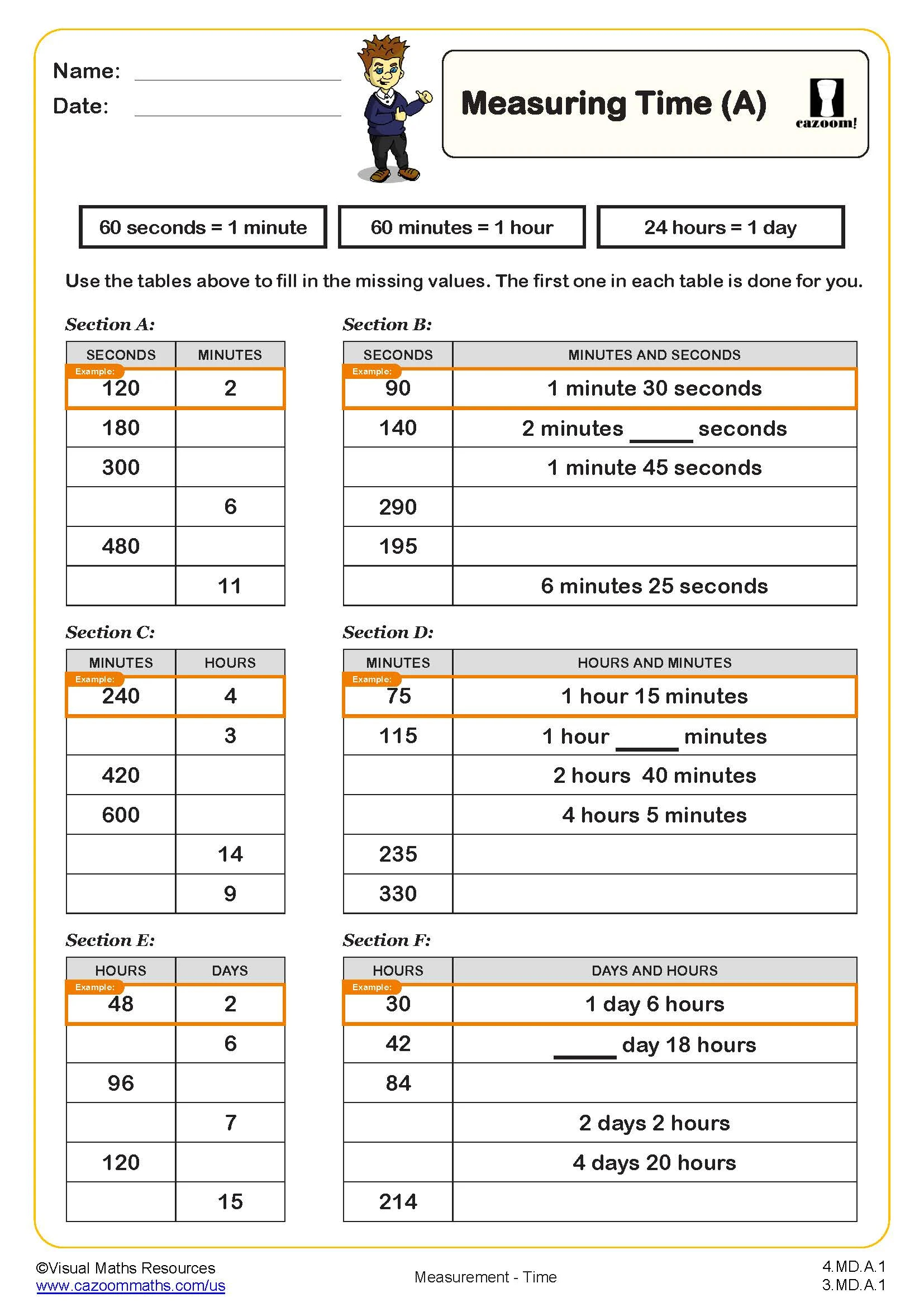 4th Grade Math Worksheets PDF Printable Math Worksheets