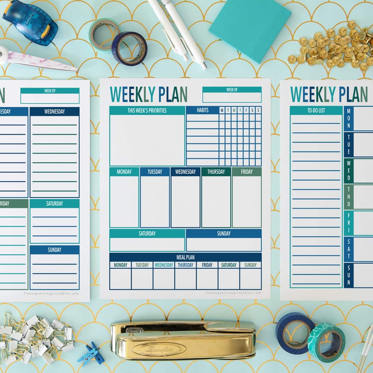 Free Printable Weekly Planner Templates