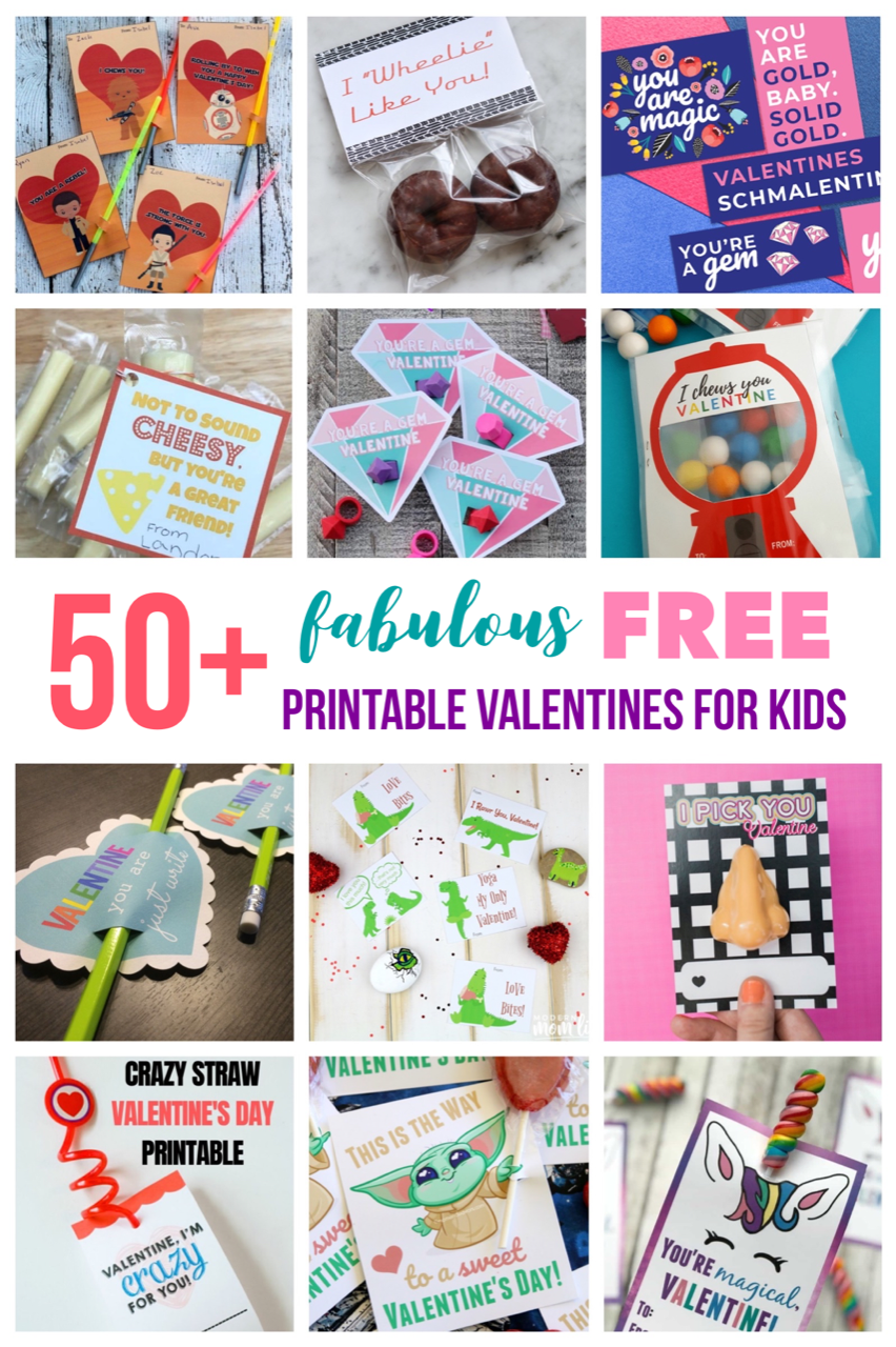 50 Fabulous Free Printable Valentines For Kids Fab Everyday